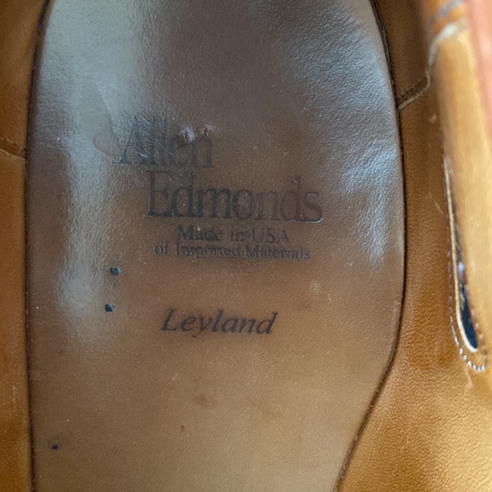 Allen Edmonds “Leyland” Slip On D Width Woven Leather Shoes - Picture 4 of 15